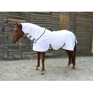 Couverture anti-mouche RugBe SuperFly blanche Covalliero Couverture anti-mouche RugBe SuperFly blanche Covalliero