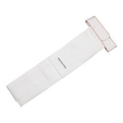 Cravate de dressage avec Logo Strass Equestro Blanc / rose cameo Cravate de dressage avec Logo Strass Equestro Blanc / rose cameo