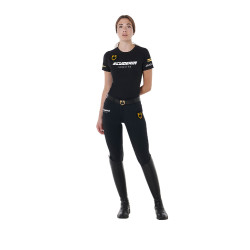T-shirt Femme Scuderia Equestro en Coton Equestro Noir T-shirt Femme Scuderia Equestro en Coton Equestro Noir