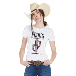 T-shirt Femme Slim Fit avec Motif Totem Cactus Pool's