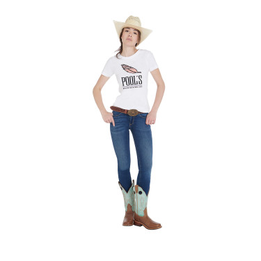 T-shirt Femme Slim Fit avec Plume Pool's T-shirt Femme Slim Fit avec Plume Pool's