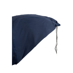 Couverture polaire Lincoln avec tour d'encolure en fourrure Horze Marine Bleu marine