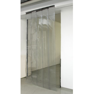 Jeu de rideaux à bandes PVC 30 x 225 cm x 3 mm Jeu de rideaux à bandes PVC 30 x 225 cm x 3 mm