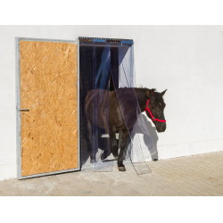 Jeu de rideaux à bandes PVC 30 x 225 cm x 3 mm