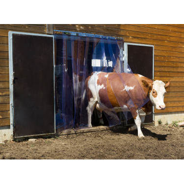 Jeu de rideaux à bandes PVC 30 x 225 cm x 3 mm Jeu de rideaux à bandes PVC 30 x 225 cm x 3 mm