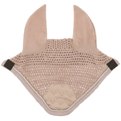 Bonnet chasse mouche Equithème Brocart Rose