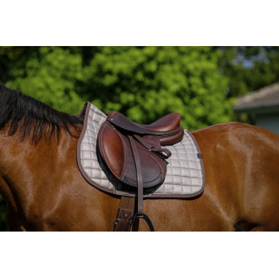 Tapis de selle Equithème Chic Marron