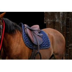 Tapis de selle Equithème Brocart Marine Bleu marine Tapis de selle Equithème Brocart Marine Bleu marine