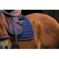 Tapis de selle Equithème Brocart Marine Bleu marine Tapis de selle Equithème Brocart Marine Bleu marine