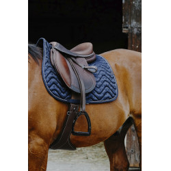 Tapis de selle Equithème Brocart Marine Bleu marine Tapis de selle Equithème Brocart Marine Bleu marine