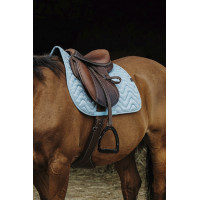 Tapis de selle Equithème Brocart Bleu ciel