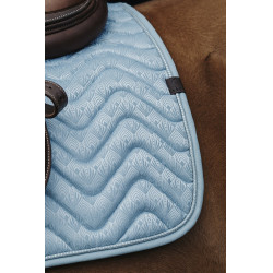 Tapis de selle Equithème Brocart Bleu ciel