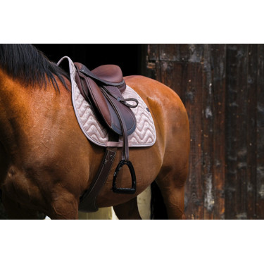 Tapis de selle Equithème Brocart Rose Tapis de selle Equithème Brocart Rose