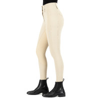 Pantalon d'équitation Euro-Star Aurelia Competition Grip Connect Full Beige