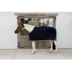 Fleece Rug Plaited Rope Kentucky Marine Bleu marine