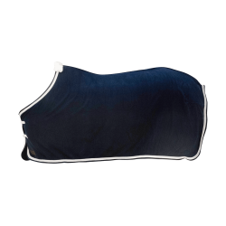 Fleece Rug Plaited Rope Kentucky Marine Bleu marine