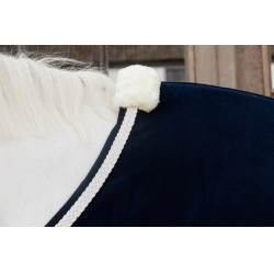 Fleece Rug Plaited Rope Kentucky Marine Bleu marine