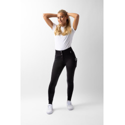 Pantalon fond intégral grip toutes saisons Horze Mira Noir