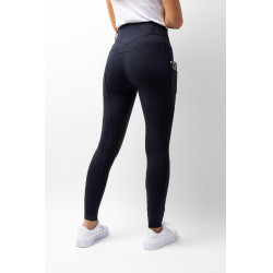 Pantalon fond intégral grip toutes saisons Horze Mira Marine foncé Bleu Pantalon fond intégral grip toutes saisons Horze Mira Marine foncé Bleu