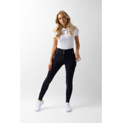 Pantalon fond intégral grip toutes saisons Horze Mira Marine foncé Bleu Pantalon fond intégral grip toutes saisons Horze Mira Marine foncé Bleu