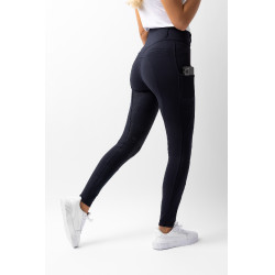 Pantalon fond intégral grip toutes saisons Horze Mira Marine foncé Bleu Pantalon fond intégral grip toutes saisons Horze Mira Marine foncé Bleu