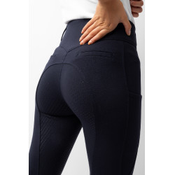 Pantalon fond intégral grip toutes saisons Horze Mira Marine foncé Bleu Pantalon fond intégral grip toutes saisons Horze Mira Marine foncé Bleu
