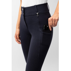 Pantalon fond intégral grip toutes saisons Horze Mira Marine foncé Bleu Pantalon fond intégral grip toutes saisons Horze Mira Marine foncé Bleu