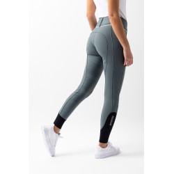 Pantalon d'équitation hiver Elea grip intégral B Vertigo Vert romarin Gris