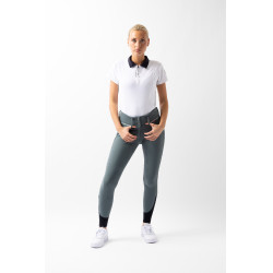 Pantalon d'équitation hiver Elea grip intégral B Vertigo Vert romarin Gris