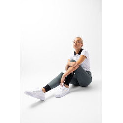 Pantalon d'équitation hiver Elea grip intégral B Vertigo Vert romarin Gris