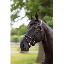 Filet bridon Nature Made Leisure Horze Noir Filet bridon Nature Made Leisure Horze Noir