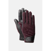 Gants d'équitation toutes saisons Young Rider Perla Horze Fudge / marron bordeaux