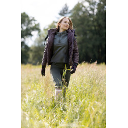 Gants d'équitation toutes saisons Young Rider Perla Horze Fudge / marron bordeaux Gants d'équitation toutes saisons Young Rider Perla Horze Fudge / marron bordeaux