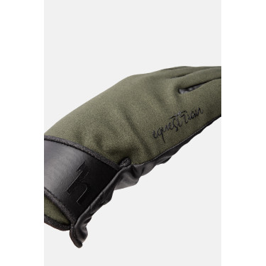 Gants d'équitation toutes saisons Young Rider Perla Horze Kambada / dragon vert foncé Kaki