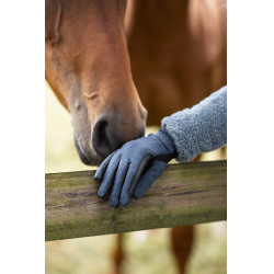Gants d'équitation toutes saisons Jimena Horze Encre marine Bleu marine