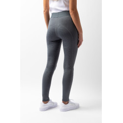 Legging Horze Maia fond intégral grip femme poche téléphone Bleu orage