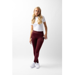 Legging Horze Maia fond intégral grip femme poche téléphone Marron bordeaux Legging Horze Maia fond intégral grip femme poche téléphone Marron bordeaux