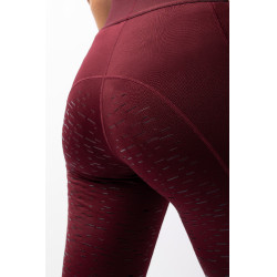 Legging Horze Maia fond intégral grip femme poche téléphone Marron bordeaux Legging Horze Maia fond intégral grip femme poche téléphone Marron bordeaux