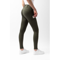 Legging taille haute Young Rider Aya pour femme Horze Kambada / dragon vert foncé Kaki Legging taille haute Young Rider Aya pour femme Horze Kambada / dragon vert foncé Kaki