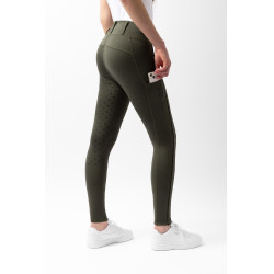 Legging taille haute Young Rider Aya pour femme Horze Kambada / dragon vert foncé Kaki