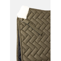 Tapis de selle de dressage Nature Made Leisure Horze Nuit des olives / vert olive Marron