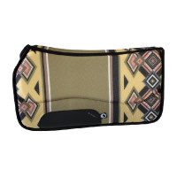 Tapis de selle western TT Sympa Burioni Crème rombi Kaki