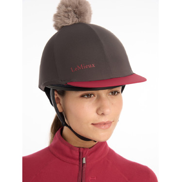 Toque My LeMieux pour casque Cinder Bordeaux