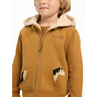 Sweat à capuche LeMieux Zip Through Mini Charlie Ginger Marron
