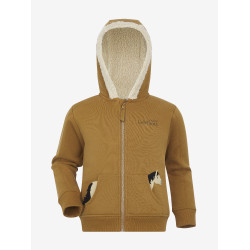 Sweat à capuche LeMieux Zip Through Mini Charlie Ginger Marron
