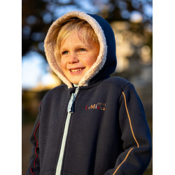 Sweat à capuche LeMieux Zip Through Mini Charlie Navy Bleu marine Sweat à capuche LeMieux Zip Through Mini Charlie Navy Bleu marine
