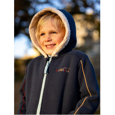 Sweat à capuche LeMieux Zip Through Mini Charlie Navy Sweat à capuche LeMieux Zip Through Mini Charlie Navy