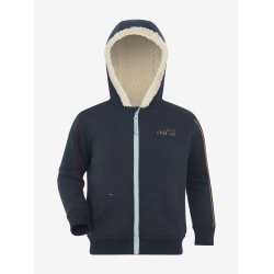 Sweat à capuche LeMieux Zip Through Mini Charlie Navy Bleu marine Sweat à capuche LeMieux Zip Through Mini Charlie Navy Bleu marine