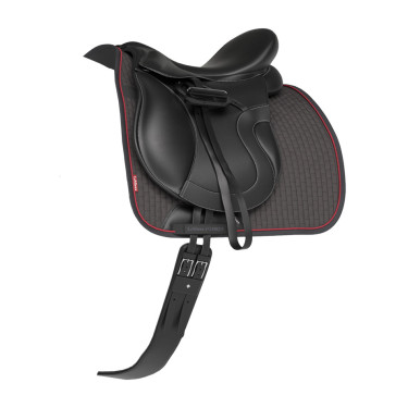 Tapis LeMieux Suede Dressage Square Cinder Bordeaux