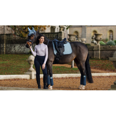 Tapis LeMieux Suede Dressage Square Glacier Bleu
